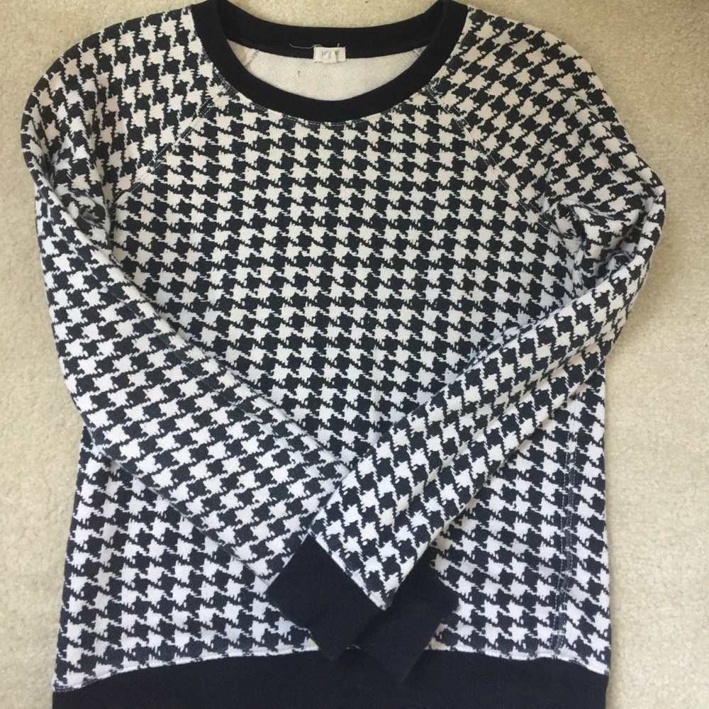 J Crew Houndstooth Top