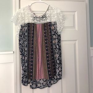 Mix Patterned flowy top