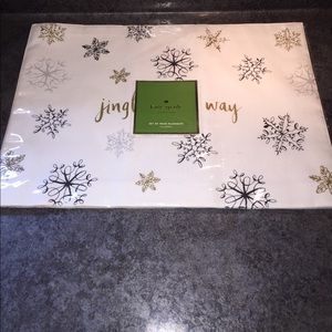 NEW Kate Spade Placemats Set of Four Snowflake