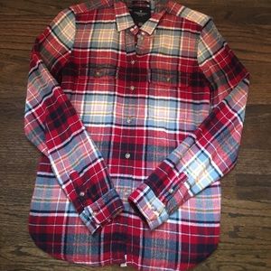 really cute red,yellow and blue flannel