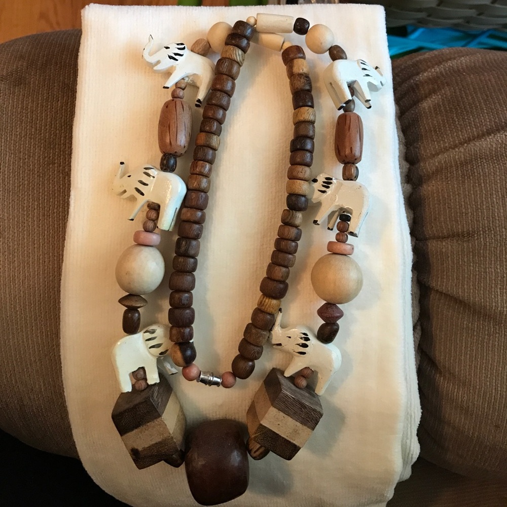 Wooden African Necklace