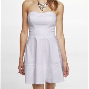 White Express dress w/ removable straps