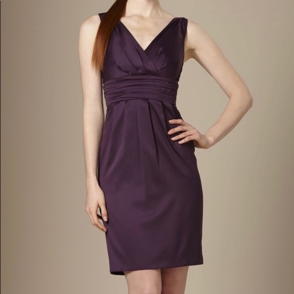 NWT The Limited silky sleeveless eggplant dress