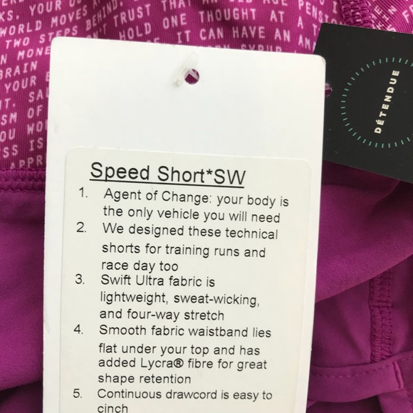 • Lululemon • Seawheeze Speed Short 4 New - Picture 4 of 4
