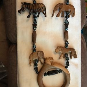 Wooden African Necklace