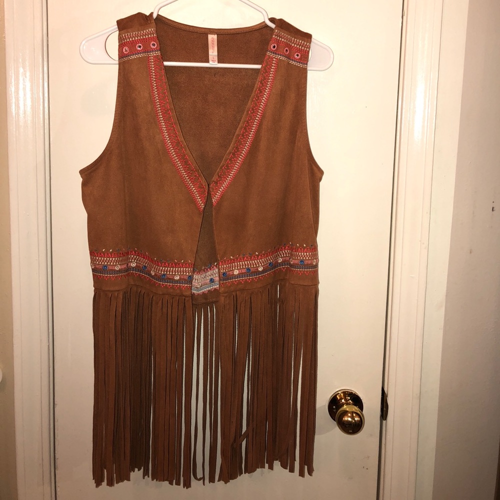 Brown Suede vest