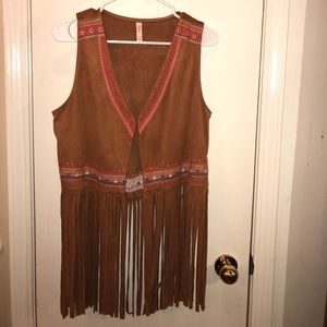 Brown Suede vest