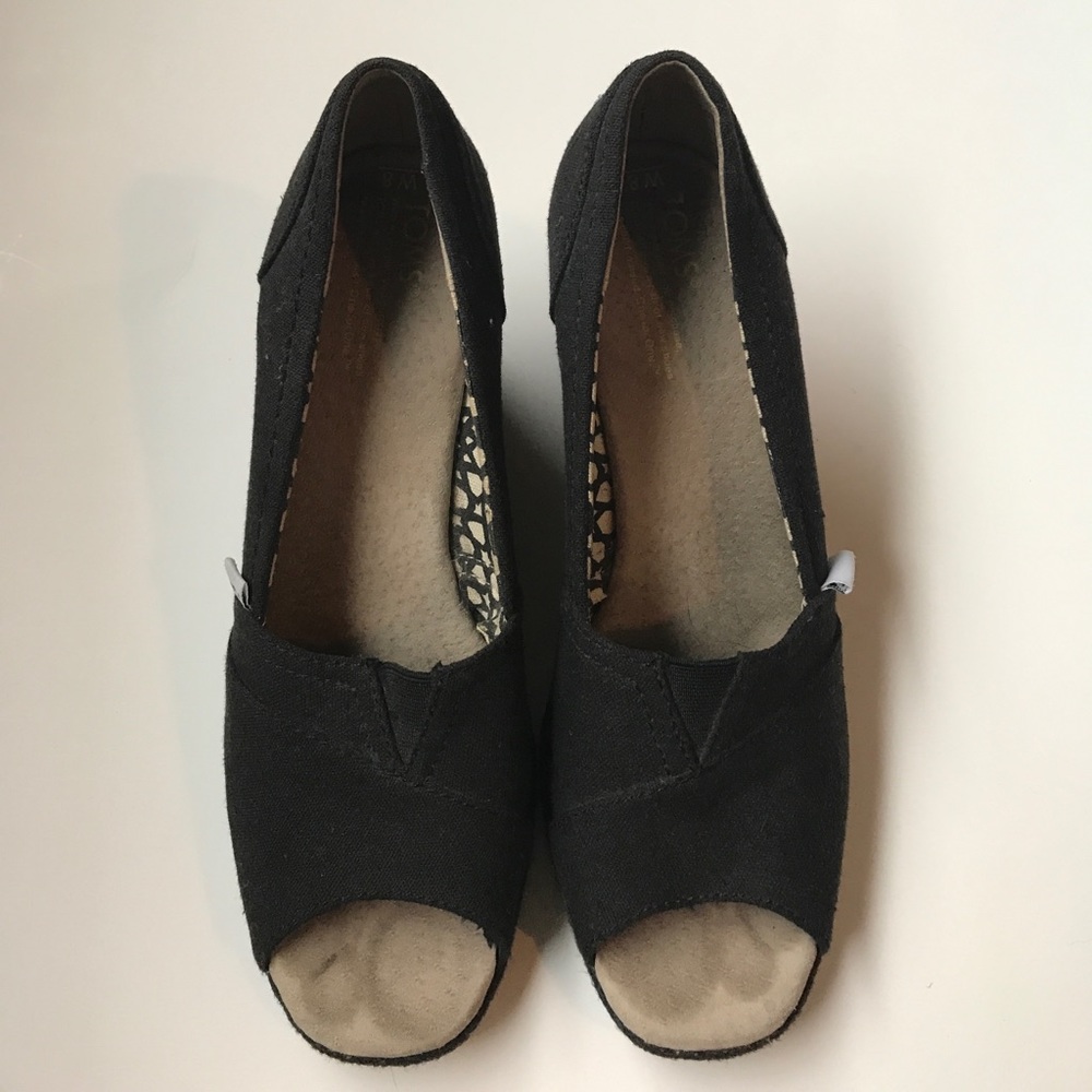 Toms Peep Toe Wedges