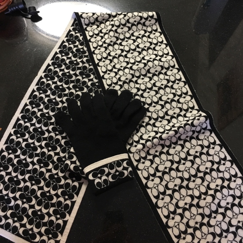 Coach Scarf and Gloves