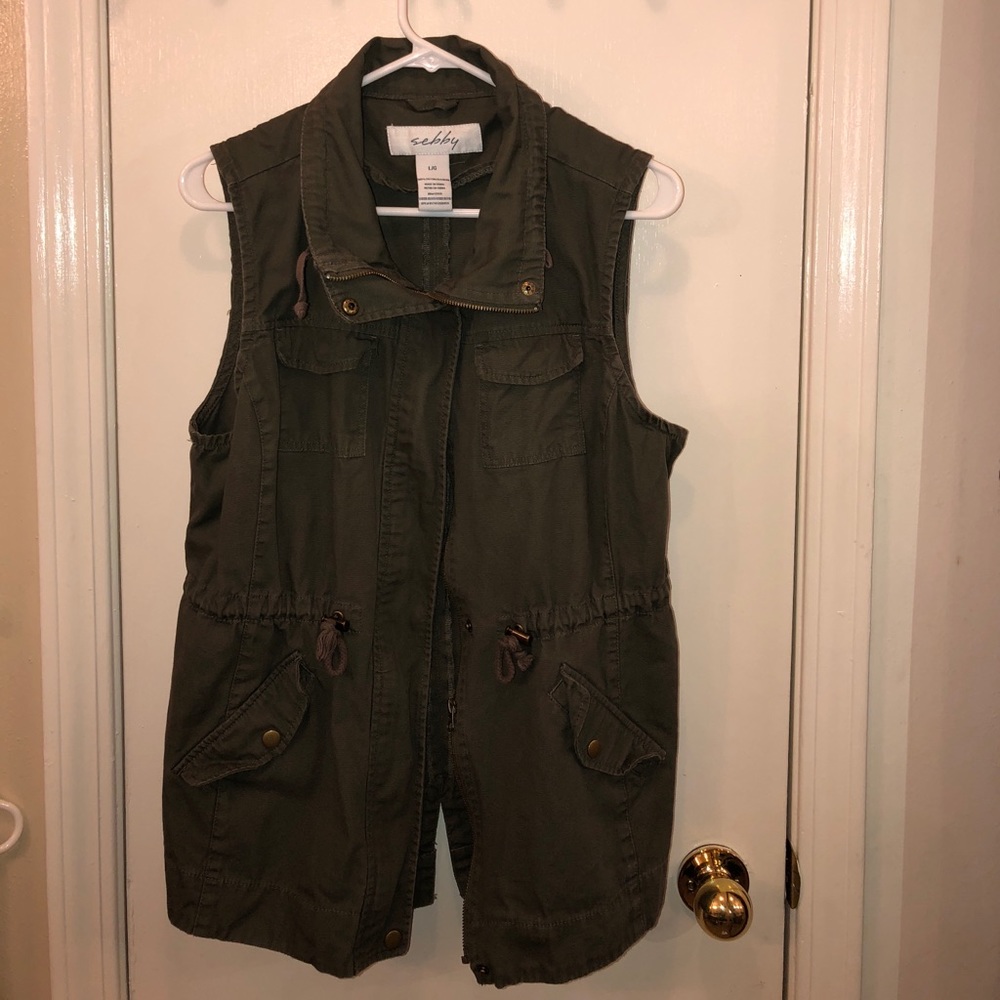 Green Cargo Vest