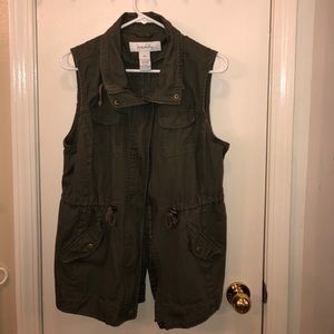 Green Cargo Vest