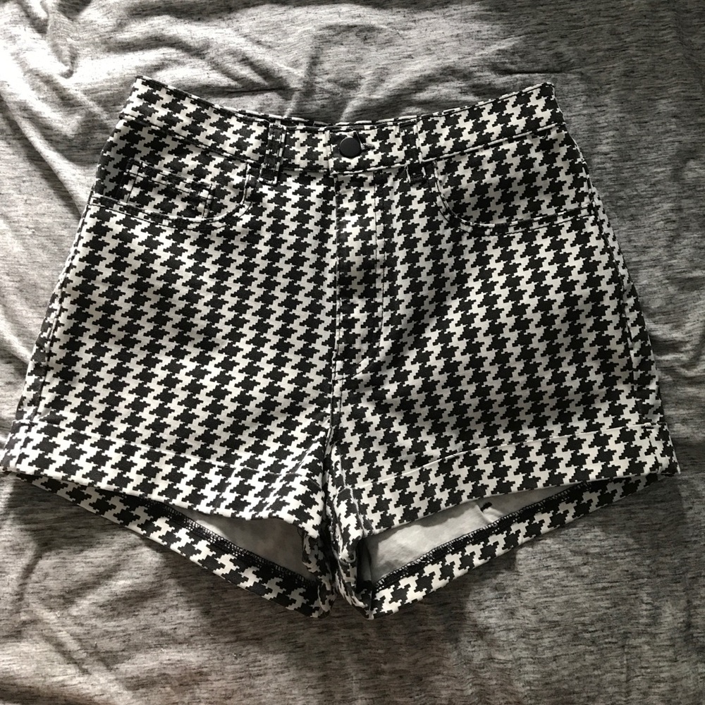 American Apparel houndstooth shorts