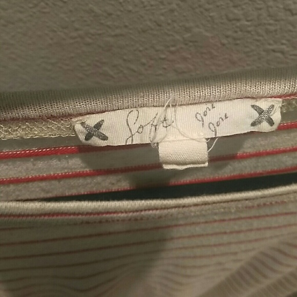 Red and cream striped top. - Picture 2 of 2