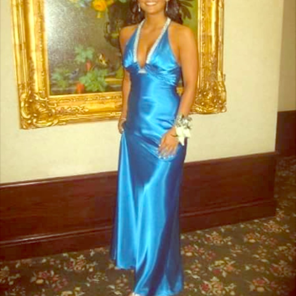 Royal blue Faviana Couture Prom Dress