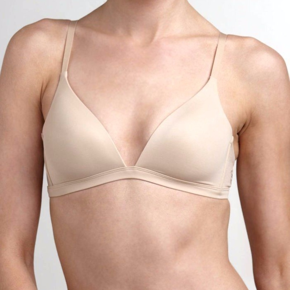 DKNY CLASSIC BEAUTY WIRE-FREE BRA 456114 Nude NWT