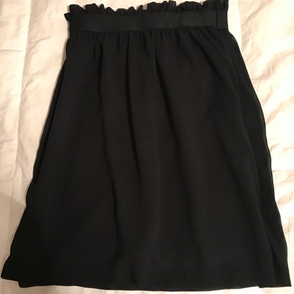 H&M black elastic skirt