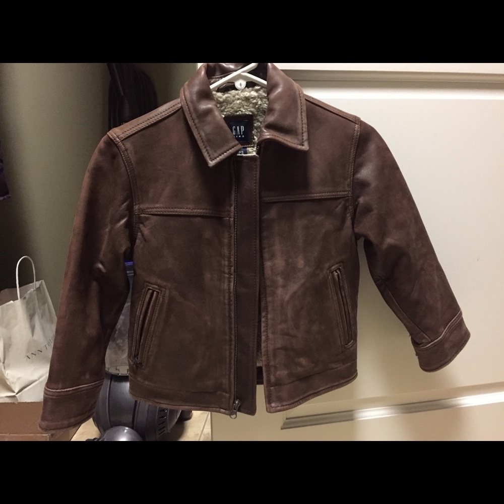 SOLD Gap kids Leather jacket