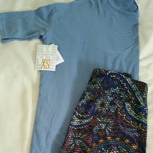 Lularoe Outfit XS Irma & OS Leggings