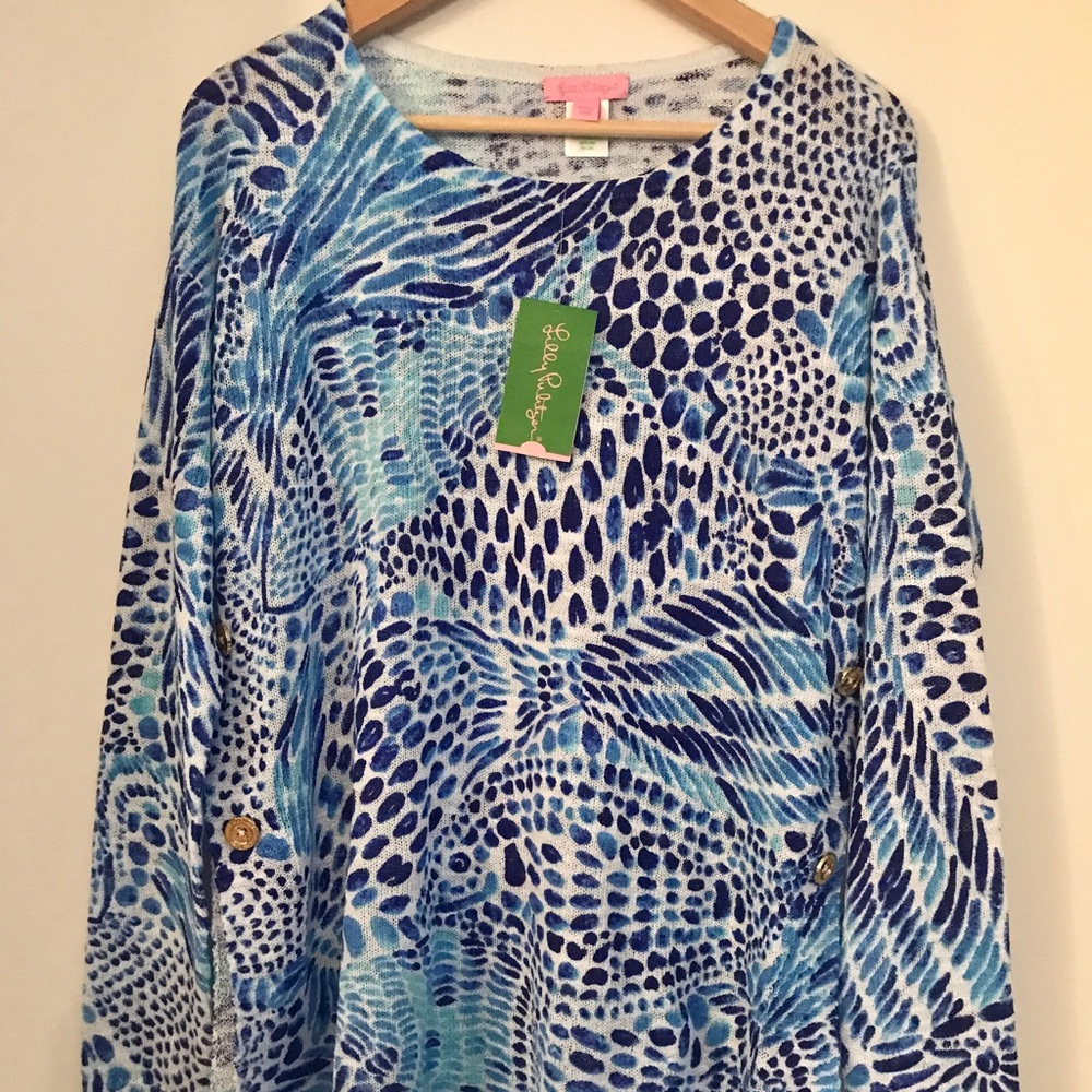 Lilly Pulitzer Ramona Sweater blue - $144!