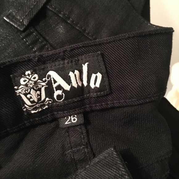 Anlo Black Coated Denim with Studs - Picture 6 of 6