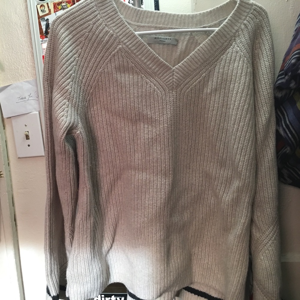 All Saints Wool V neck Sweater
