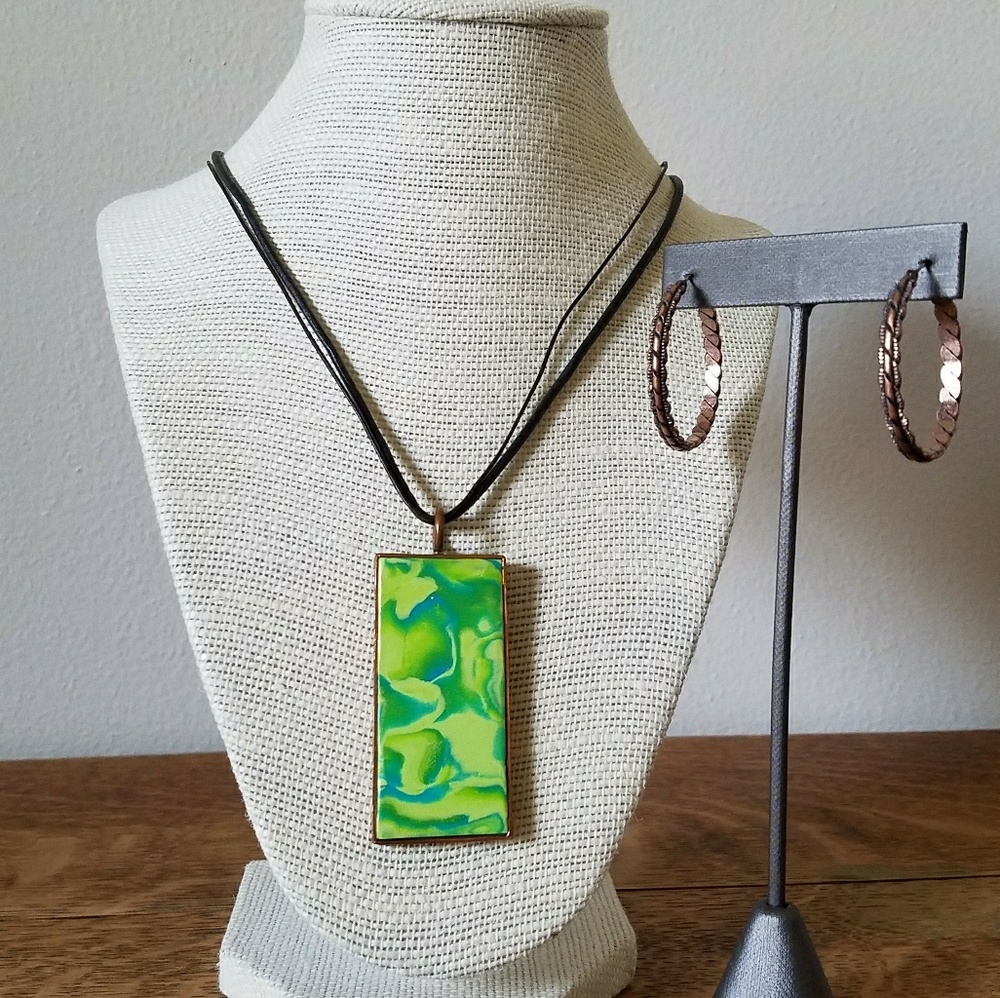 Custom Copper & Polymer Necklace