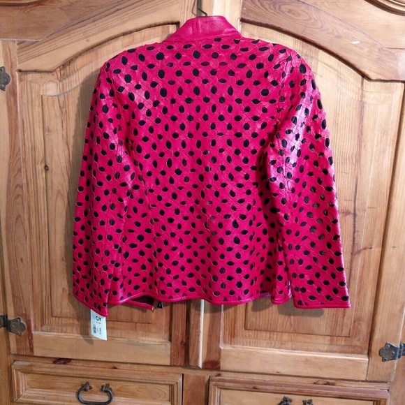 Stillman Studio red leather jacket New, with tag. - Picture 3 of 8