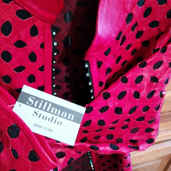 Stillman Studio red leather jacket New, with tag. - Picture 8 of 8