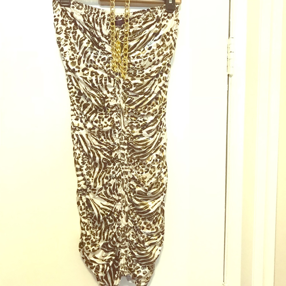 DERÉON Animal Print Bodycon Dress