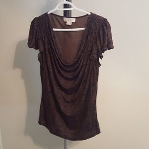 Michael kors animal print shirt blouse