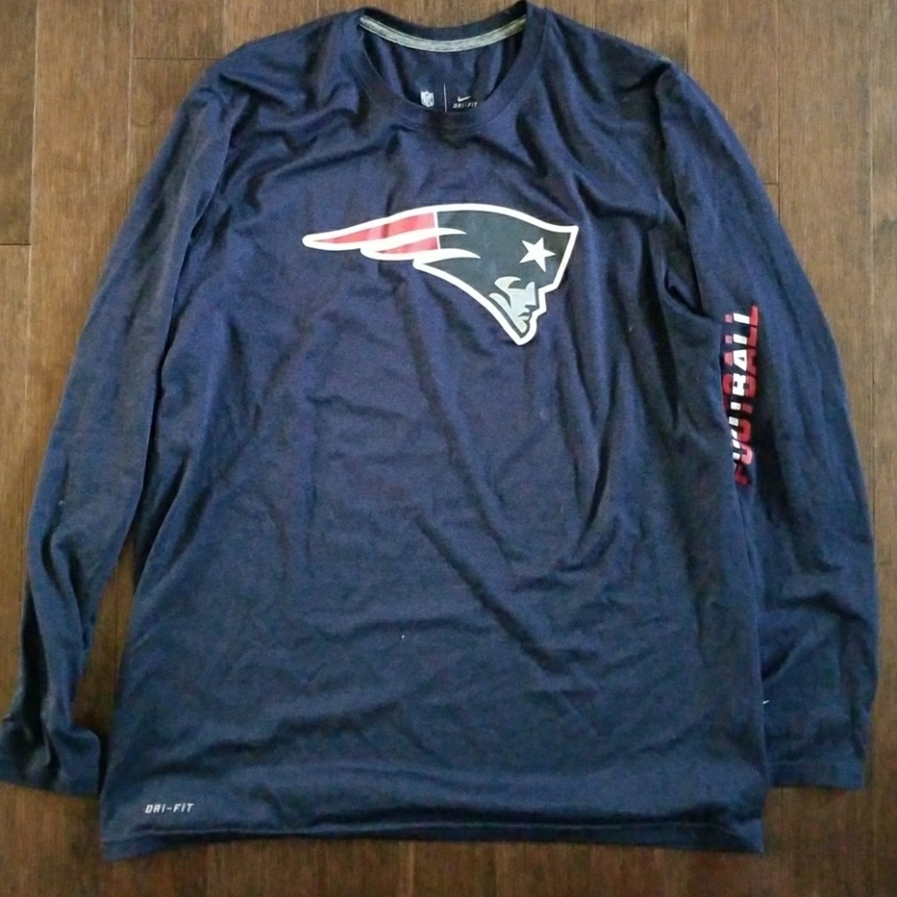 New England Patriots Dri-Fit Long-Sleeved Tee
