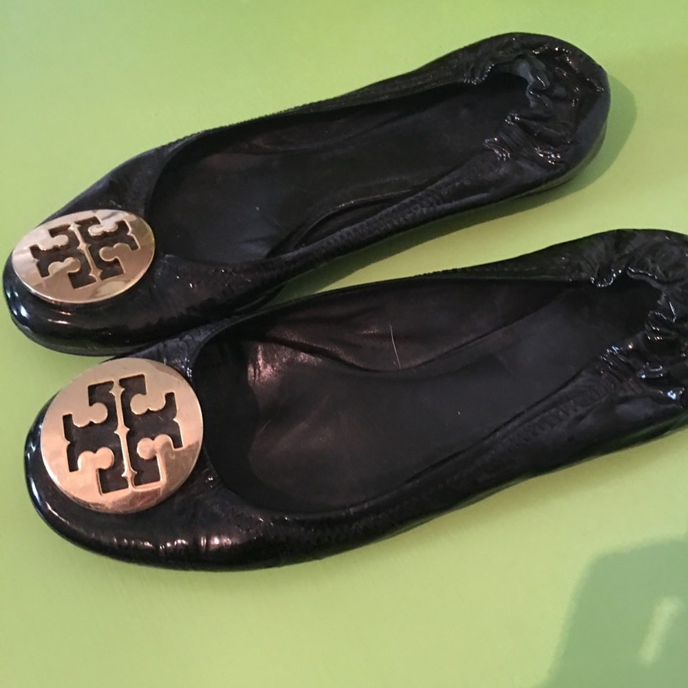 Tory burch patent leather flats