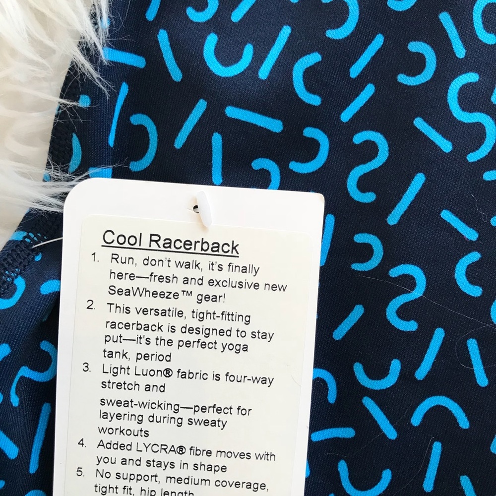 • Lululemon • Seawheeze Cool Racerback 6 New - Picture 4 of 4