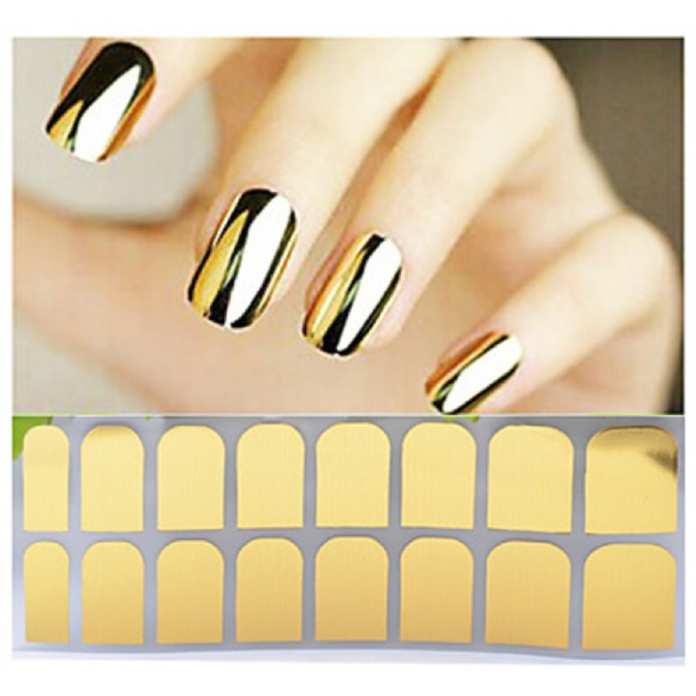 Molten Gold Nail Stickers