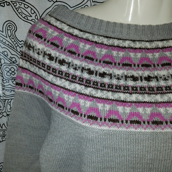 Express Long Fair Isle Style Sweater XS - Picture 3 of 3