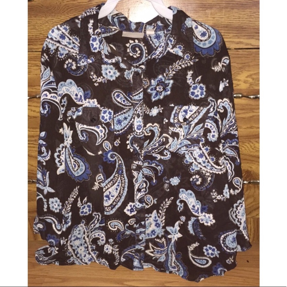 Croft & Barrow patterned blouse