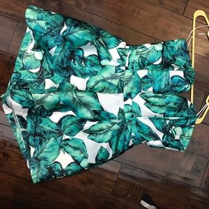 Green leaf romper