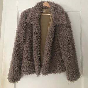 YA furry faux coat
