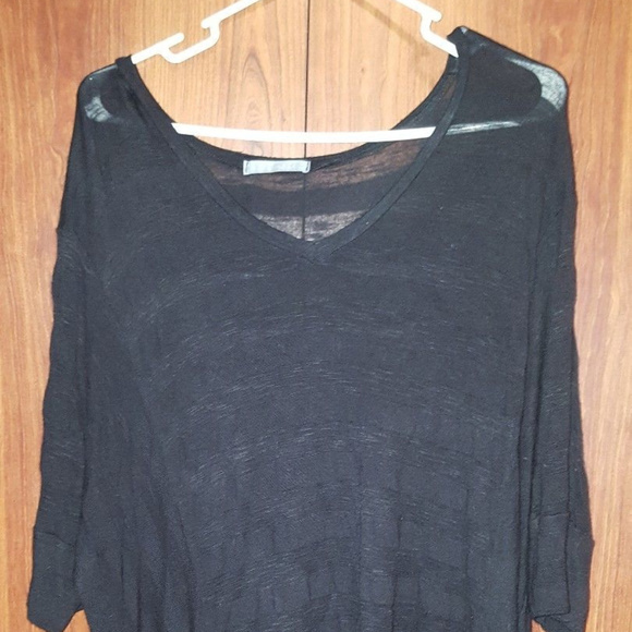 Olivia Moon Plus Size Shadow Stripe Dolman Top 3x - Picture 1 of 5