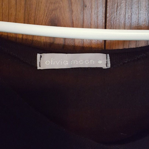 Olivia Moon Plus Size Shadow Stripe Dolman Top 3x - Picture 3 of 5