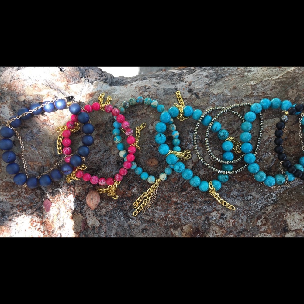 Handmade gemstone bracelets