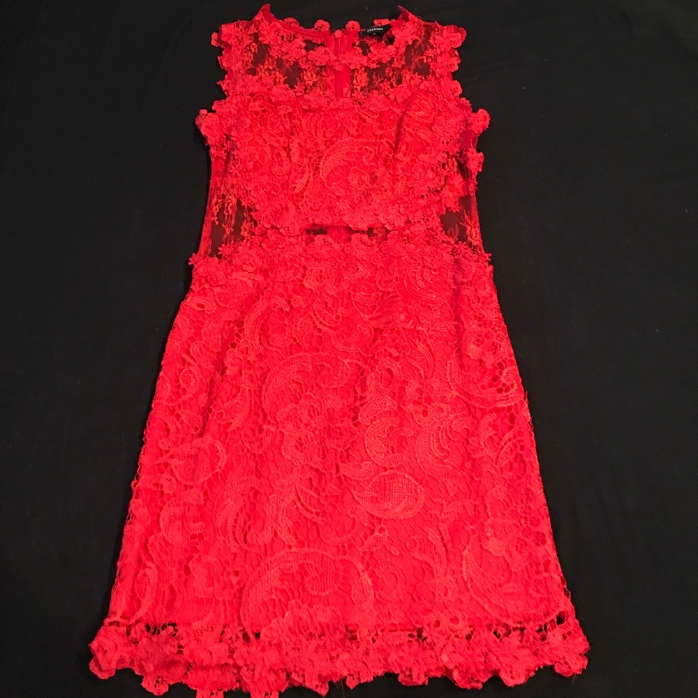 Lace Red Dress