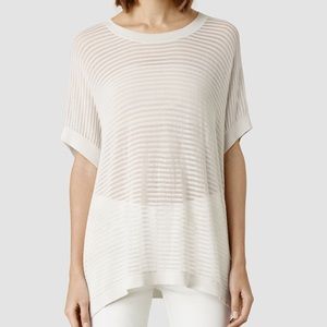 NEW ALLSAINTS LADDER TEE TOP SIZE SMALL NEW ALLSAINTS LADDER TEE TOP SIZE SMALL