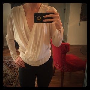 Ivory Robert Rodriguez backless flowy top