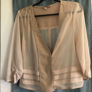 Sheer cream cover up. Accepting offers!