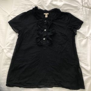 J. Crew Swiss Dot Blouse