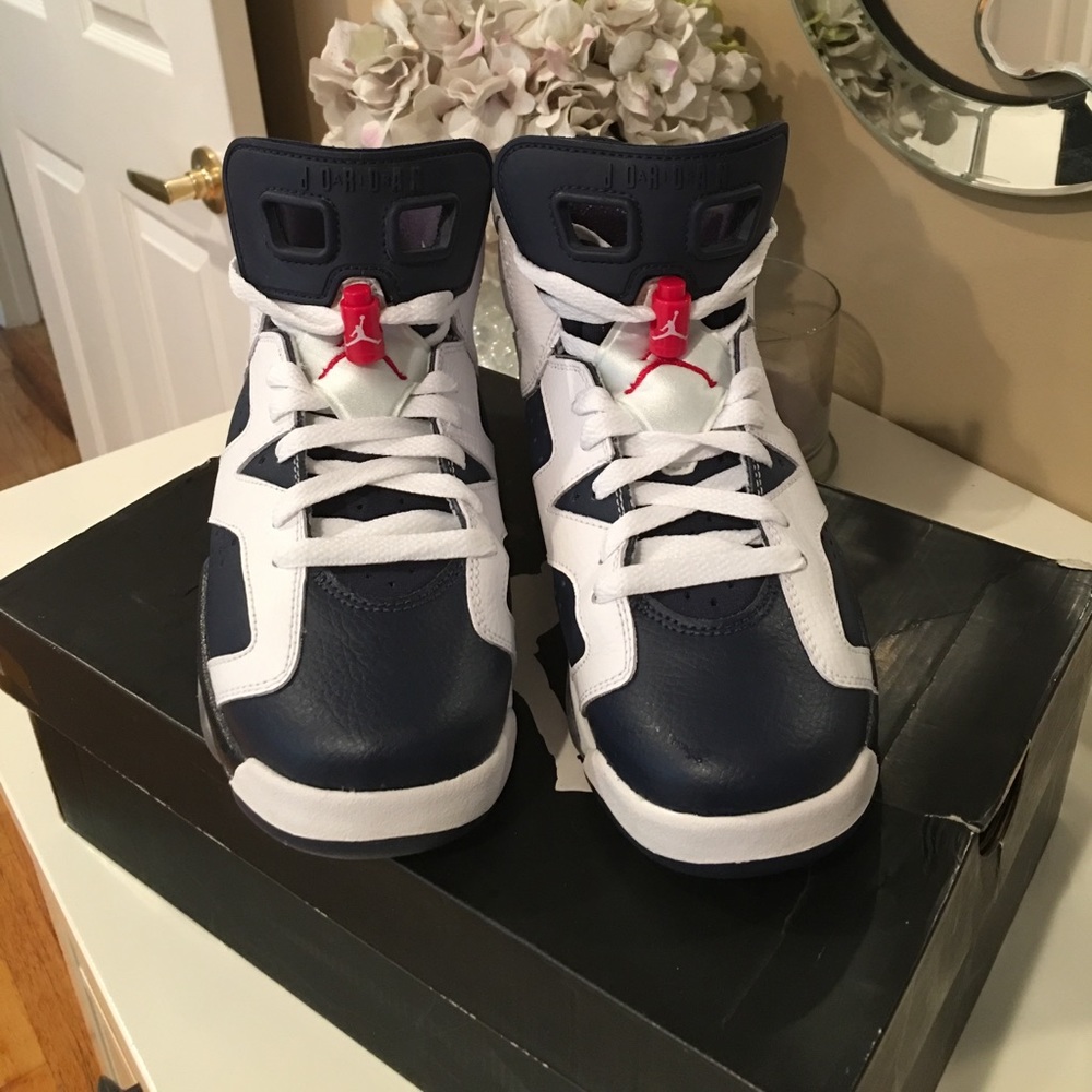 Air Jordan 6 Retro Olympic 2012 Release Size 6Y