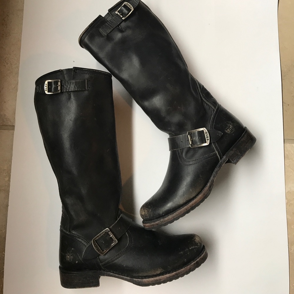 Frye Veronica Distressed Slouch Tall Boot