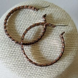 Earrings - Copper Twist