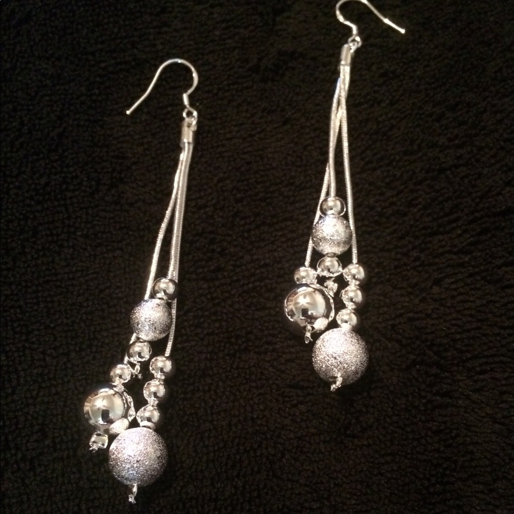 Sterling silver dangle earrings